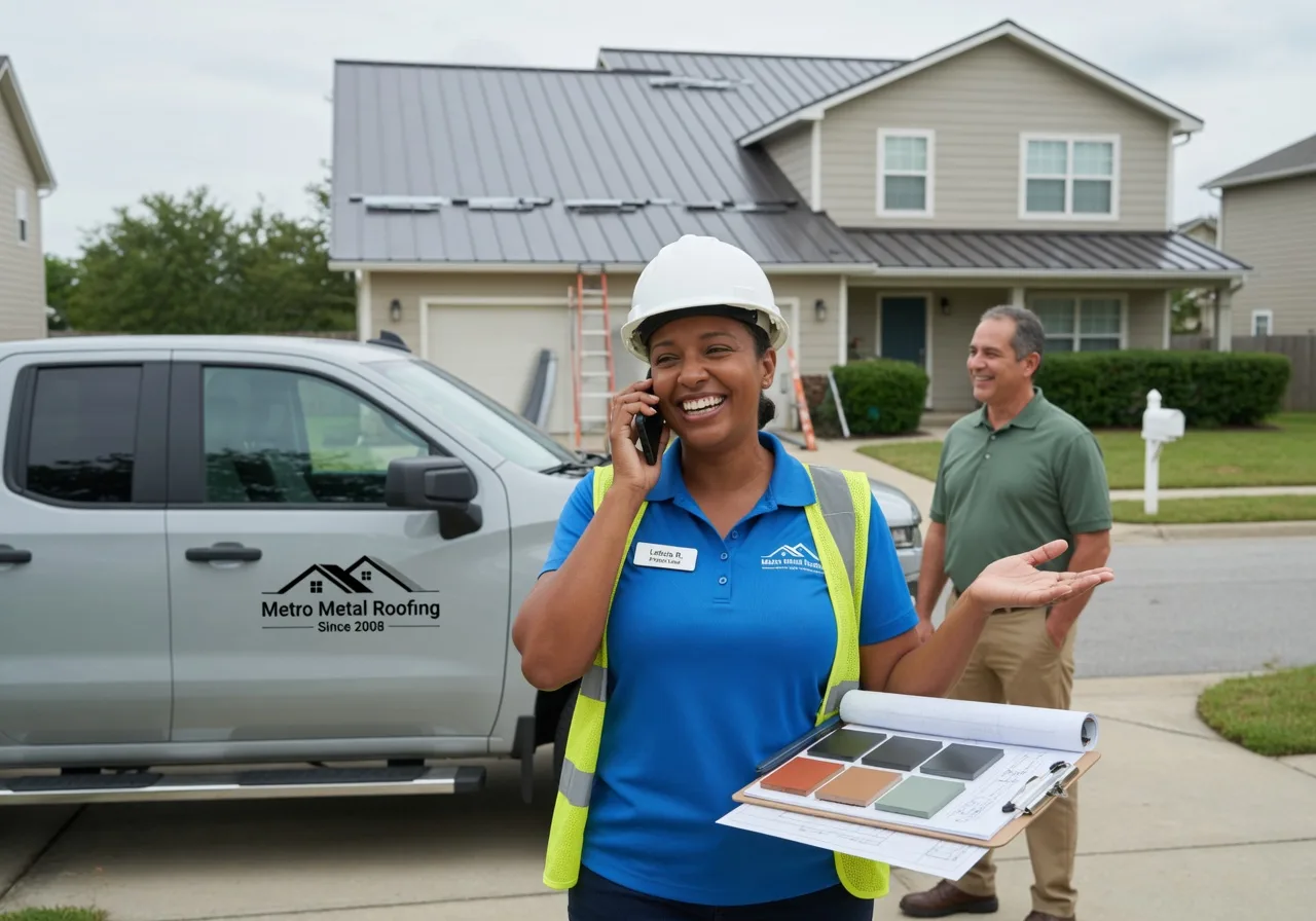 Storm Damage Metal Roof Repair in Cutchogue, NY